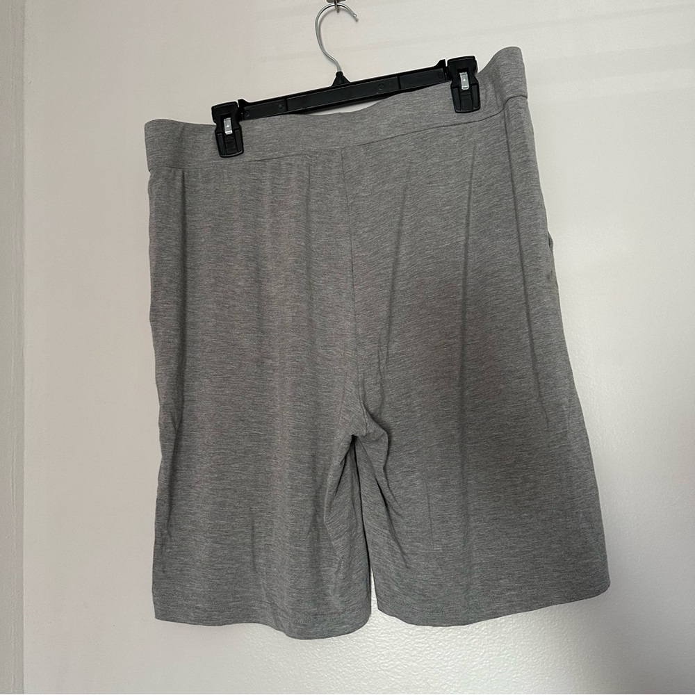 Cozy Earth Bamboo Stretch Knit Pajama Short Heather Grey - Picture 5 of 7